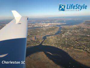 Flying over South Carolina