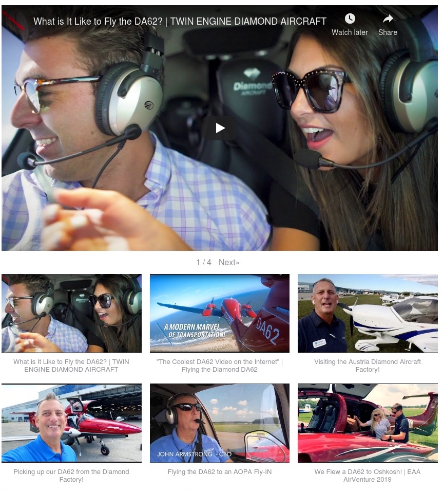 LifeStyle Aviation DA62 Video Series