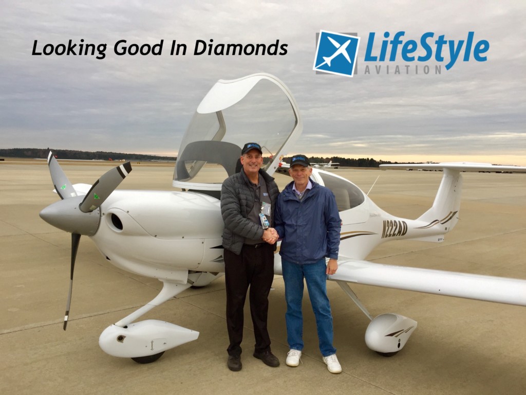 John Armstrong with a DA40