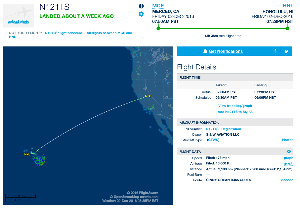 MCE to HNL flight booking