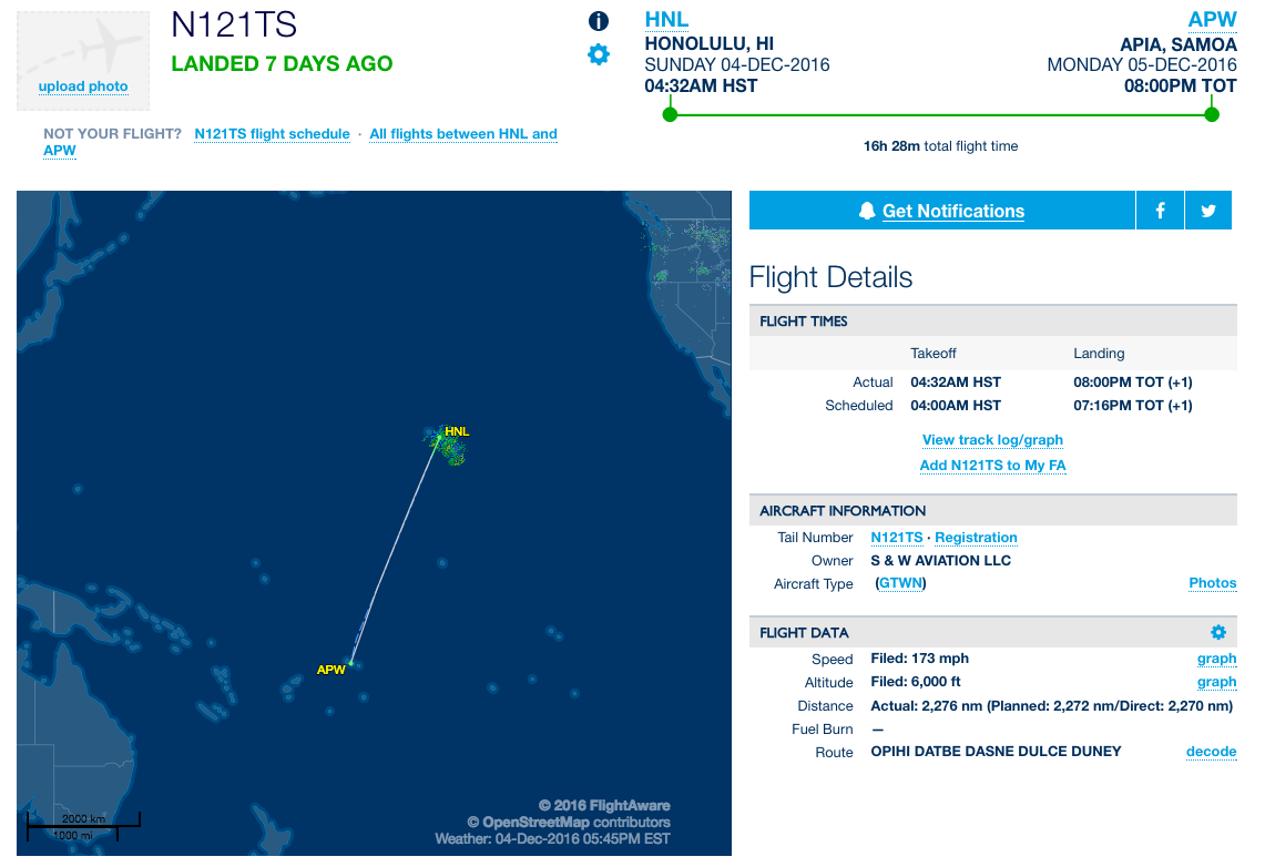 HNL to APW flight booking