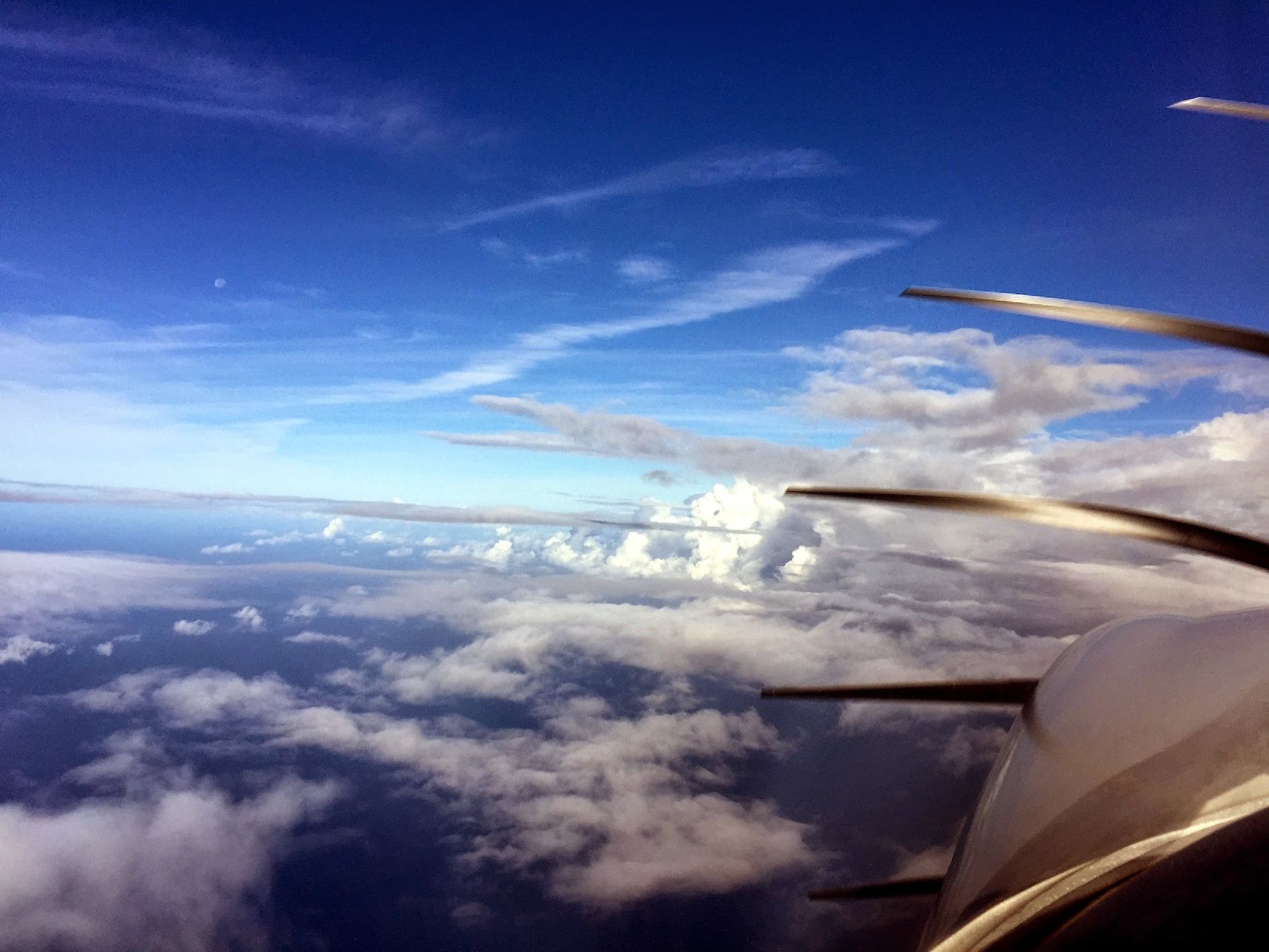 Flying over Guadeloupe