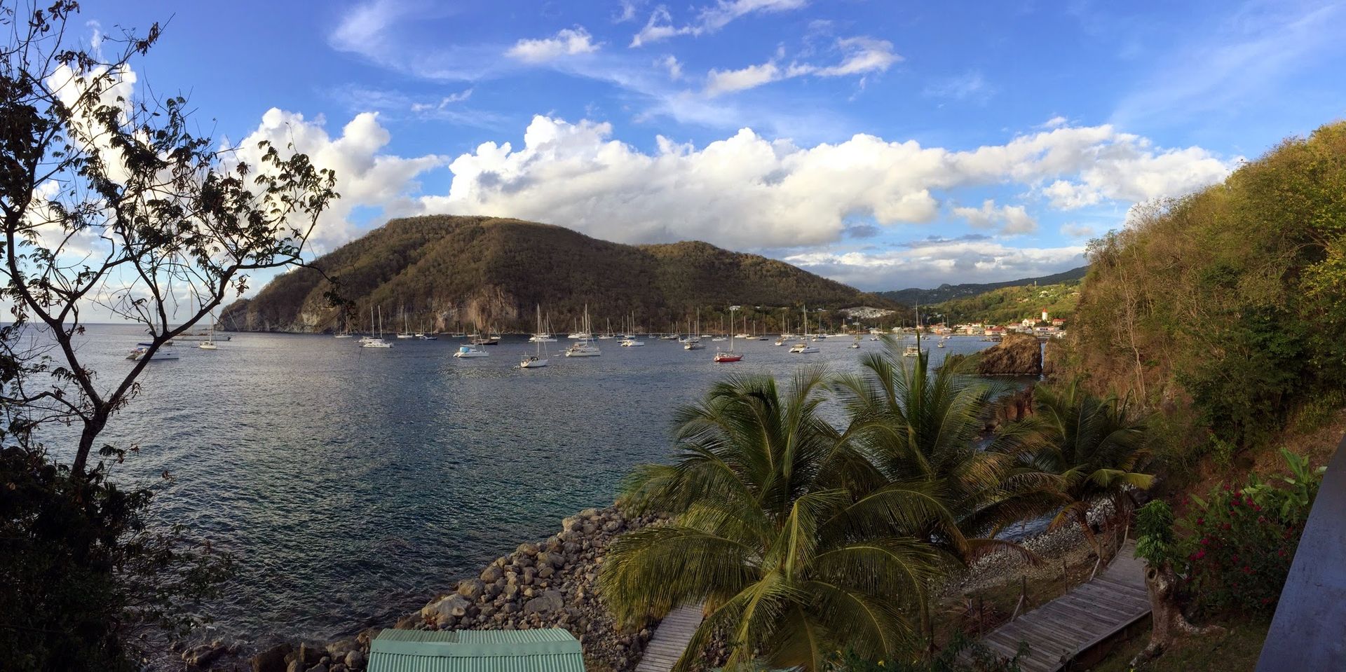 Guadeloupe hill on coast