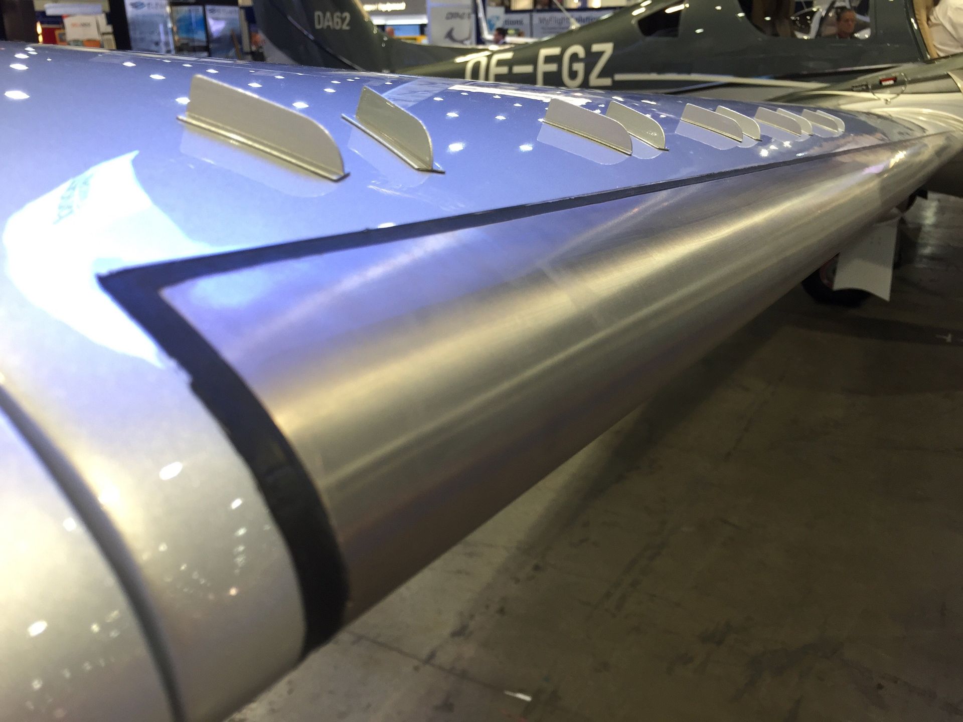 Diamond DA62 Wing up close